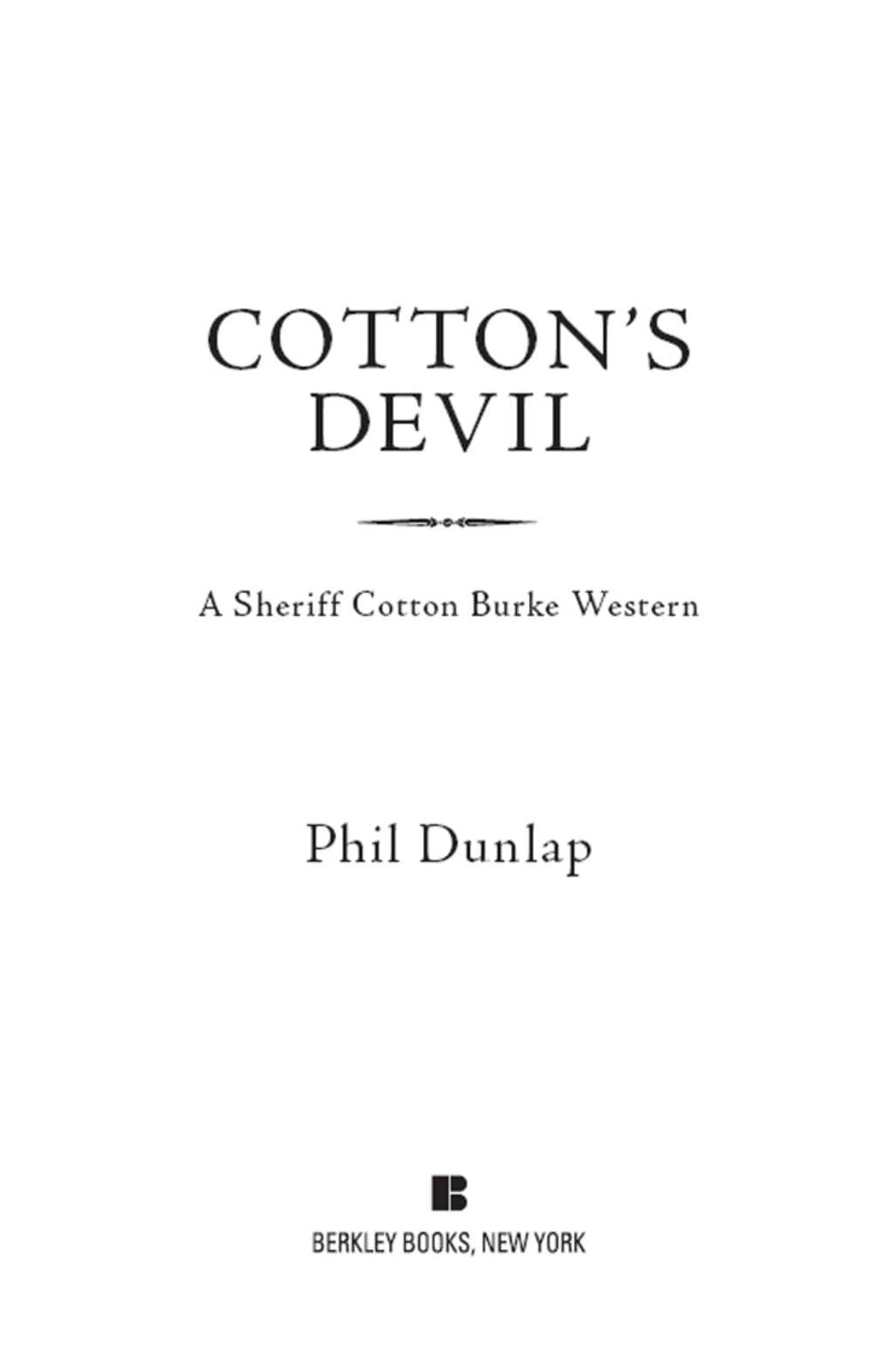 Cotton's Devil (eBook)