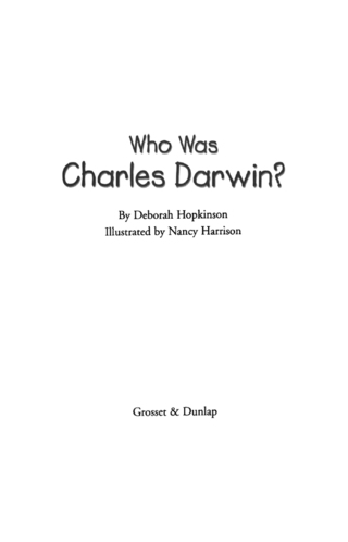 Cover image: Who Was Charles Darwin? 9780448437644