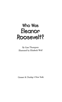 Cover image: Who Was Eleanor Roosevelt? 9780448435091
