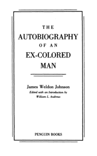 Cover image: The Autobiography of an Ex-Colored Man 9780140184020