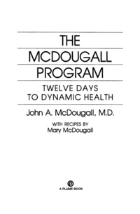 Cover image: The McDougall Program 9780452266391