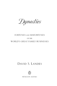 Cover image: Dynasties 9780143112471