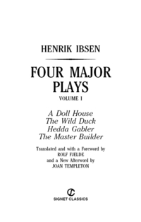 Cover image: Four Major Plays, Volume I 9780451530226