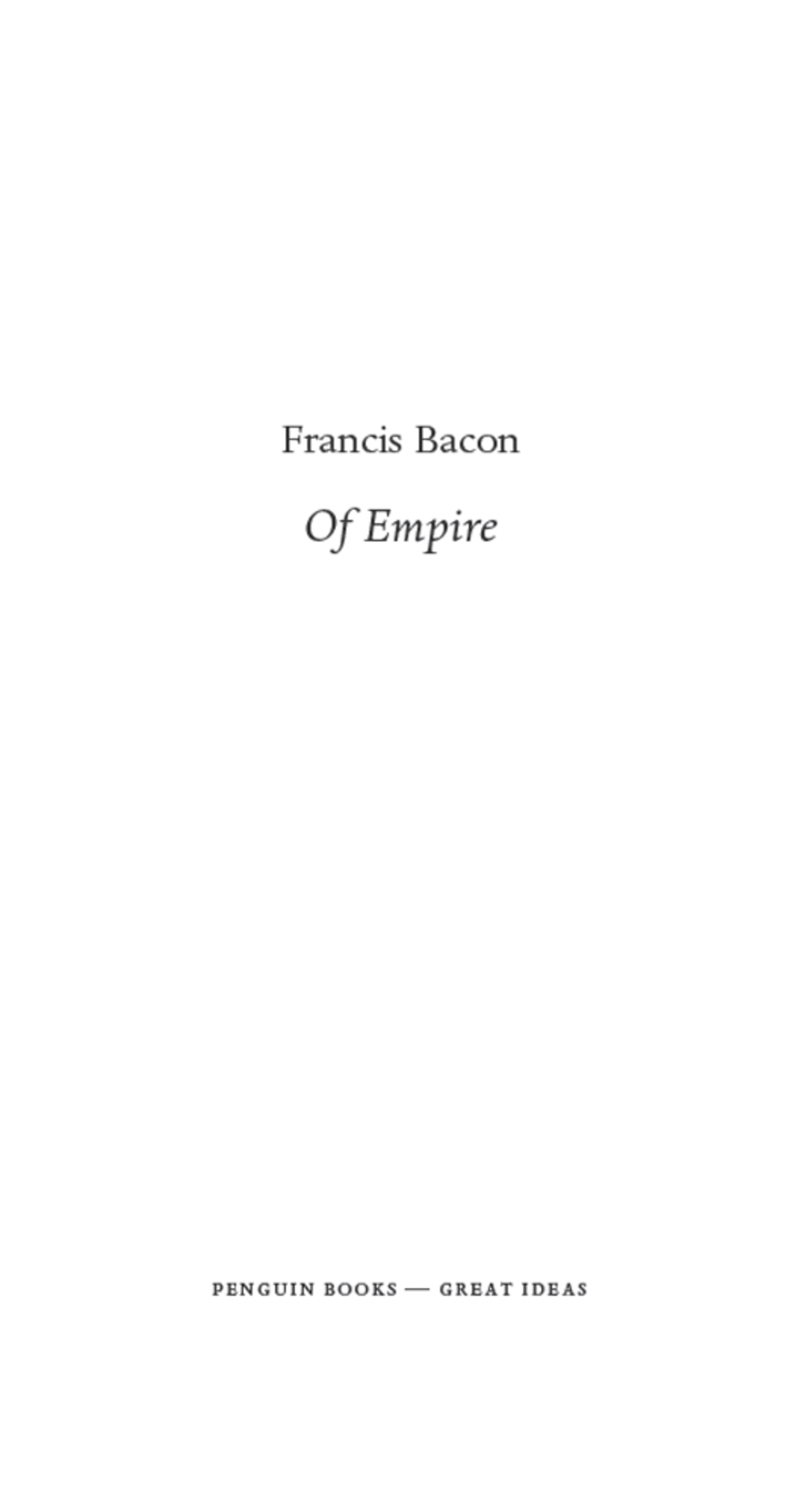 Of Empire