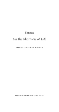 Cover image: On the Shortness of Life 9780143036326