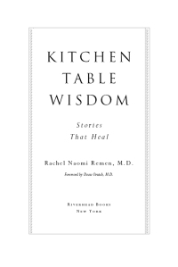 Cover image: Kitchen Table Wisdom 9781594482090