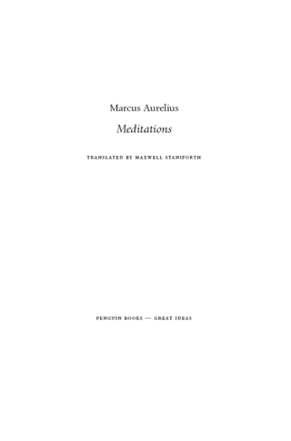 Cover image: Meditations 9780143036272