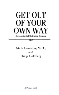 Cover image: Get Out of Your Own Way 9780399519901