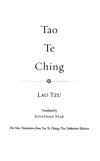 Cover image: Tao Te Ching 9781585426188