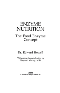 Cover image: Enzyme Nutrition 9780895292216