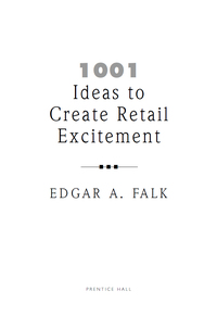 Cover image: 1001 Ideas to Create Retail Excitement 9780735203433