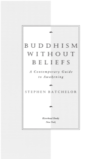 Cover image: Buddhism without Beliefs 9781573226561