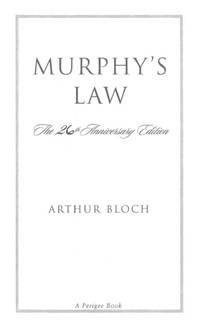 Cover image: Murphy's Law: The 26th Anniversary Edition 9780399529306