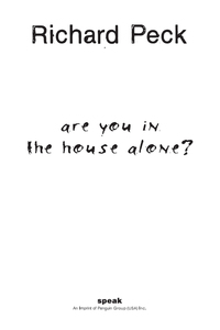 Cover image: Are You in the House Alone? 9780141306933