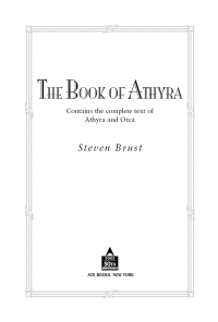 Cover image: The Book of Athyra 9780441010103