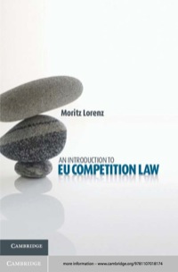 Omslagafbeelding: An Introduction to EU Competition Law 9781107018174