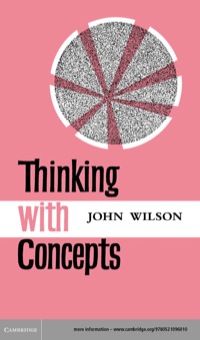 صورة الغلاف: Thinking with Concepts 1st edition 9780521096010