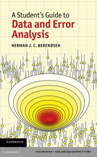 Imagen de portada: A Student's Guide to Data and Error Analysis 1st edition 9780521119405