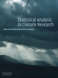 Imagen de portada: Statistical Analysis in Climate Research 1st edition 9780521012300