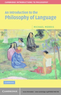 Imagen de portada: An Introduction to the Philosophy of Language 1st edition 9780521842150