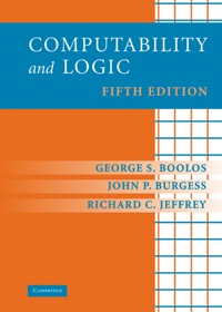 Cover image: Computability and Logic 5th edition 9780521877527