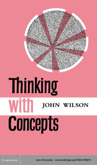 Immagine di copertina: Thinking with Concepts 1st edition 9780521096010