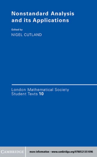表紙画像: Nonstandard Analysis and its Applications 1st edition 9780521359474