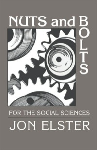 Titelbild: Nuts and Bolts for the Social Sciences 9780521376068