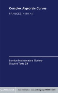 Imagen de portada: Complex Algebraic Curves 1st edition 9780521423533
