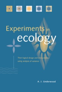 Imagen de portada: Experiments in Ecology 9780521553292