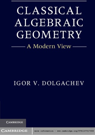Cover image: Classical Algebraic Geometry 1st edition 9781107017658