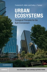 Imagen de portada: Urban Ecosystems 9780521769846