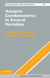 Cover image: Analytic Combinatorics in Several Variables 1st edition 9781107031579