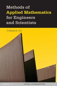 Cover image: Methods of Applied Mathematics for Engineers and Scientists 1st edition 9781107004122