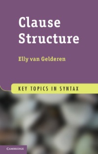 Titelbild: Clause Structure 1st edition 9781107017740