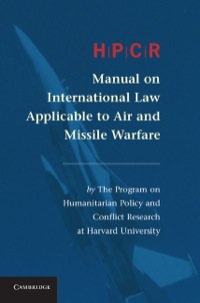 Titelbild: HPCR Manual on International Law Applicable to Air and Missile Warfare 1st edition 9781107034198