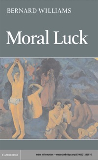 Imagen de portada: Moral Luck 1st edition 9780521243728