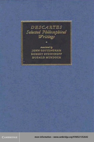 表紙画像: Descartes: Selected Philosophical Writings 1st edition 9780521358125