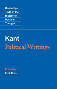 Imagen de portada: Kant: Political Writings 2nd edition 9780521398374