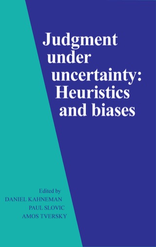 Imagen de portada: Judgment under Uncertainty 9780521284141