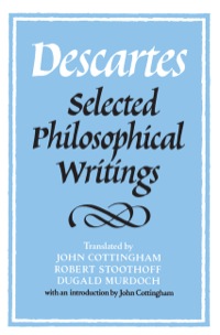 Imagen de portada: Descartes: Selected Philosophical Writings 9780521358125