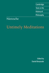 Cover image: Nietzsche: Untimely Meditations 2nd edition 9780521584586