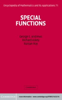 Cover image: Special Functions 1st edition 9780521623216