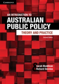 Omslagafbeelding: An Introduction to Australian Public Policy 2nd edition 9781107658257