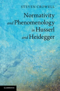 Imagen de portada: Normativity and Phenomenology in Husserl and Heidegger 9781107035447