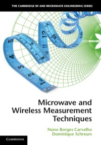 Omslagafbeelding: Microwave and Wireless Measurement Techniques 9781107004610