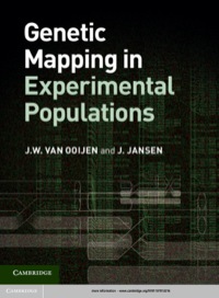 صورة الغلاف: Genetic Mapping in Experimental Populations 9781107013216