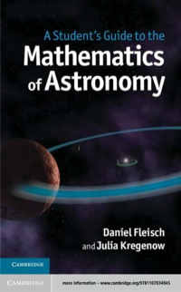 Cover image: A Student's Guide to the Mathematics of Astronomy 9781107034945