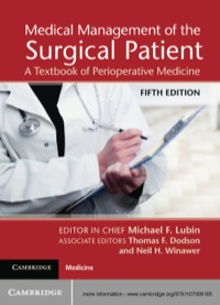 صورة الغلاف: Medical Management of the Surgical Patient 5th edition 9781107009165