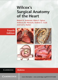 Imagen de portada: Wilcox's Surgical Anatomy of the Heart 4th edition 9781107014480